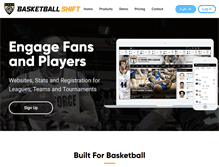 Tablet Screenshot of basketballshift.com